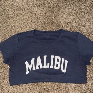 John Galt Navy Blue 'Malibu' T-Shirt